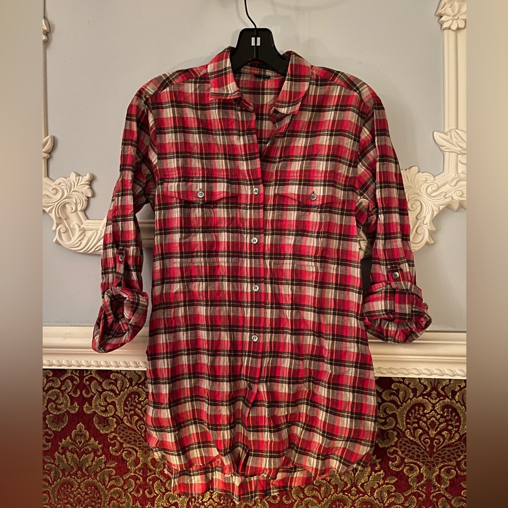 Theory Flannel Shirt, with pockets